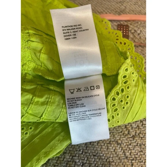 FARM Rio Neon Green Mini Skirt NWT SZ XL - Picture 9 of 15